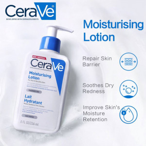 CeraVe Лосьон увлажняющий для сухой и очень сухой кожи лица и тела Moisturising Lotion For Dry To Very Dry Skin 236 мл CeraVe Лосьон увлажняющий для сухой и очень сухой кожи лица и тела Moisturising Lotion For Dry To Very Dry Skin 236 мл